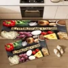 2 in 1 Polyester Absorbent Kitchen Mat 1 2 in 1 Polyester Absorbent Kitchen Mat Set – Long Runner + Small Floor Mat