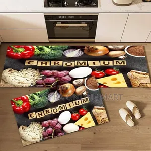 2 in 1 Polyester Absorbent Kitchen Mat 1 2 in 1 Polyester Absorbent Kitchen Mat Set – Long Runner + Small Floor Mat