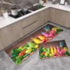 2 in 1 Polyester Absorbent Kitchen Mat10 2 in 1 Polyester Absorbent Kitchen Mat Set – Long Runner + Small Floor Mat