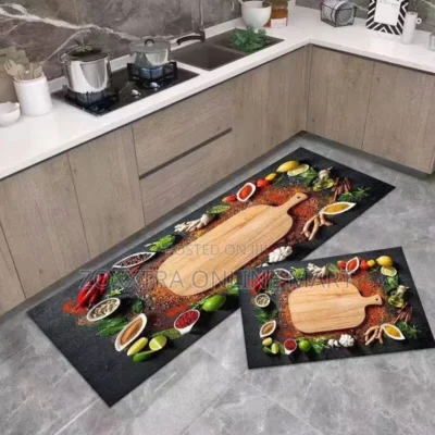 2 in 1 Polyester Absorbent Kitchen Mat11 2 in 1 Polyester Absorbent Kitchen Mat Set – Long Runner + Small Floor Mat