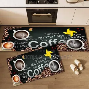 2 in 1 Polyester Absorbent Kitchen Mat2 2 in 1 Polyester Absorbent Kitchen Mat Set – Long Runner + Small Floor Mat
