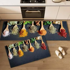2 in 1 Polyester Absorbent Kitchen Mat4 2 in 1 Polyester Absorbent Kitchen Mat Set – Long Runner + Small Floor Mat