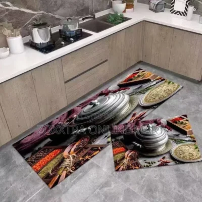 2 in 1 Polyester Absorbent Kitchen Mat9 2 in 1 Polyester Absorbent Kitchen Mat Set – Long Runner + Small Floor Mat