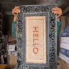 205828210_OTYzLTEyODAtYTk2ZmRmMWE2Nw Hello Door Mat with Decorative Rubber Border – Indoor & Outdoor Entrance Mat