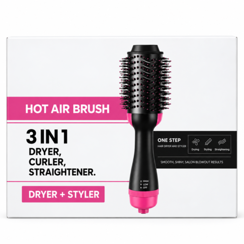 3-in-1 Hot Air Brush Dryer Styler
