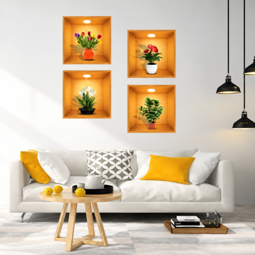 ChatGPT Image Sep 10, 2026, 09_27_02 AM (1) 3D Flower Wall Décor Sticker with decorative plants