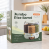 7L Rotating Cereal & Rice Dispenser with multiple grain compartments