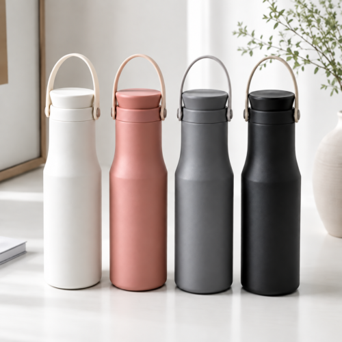700ml Portable Insulated Water Bottle With Carry Handle 700ml Portable Insulated Water Bottle With Carry Handle