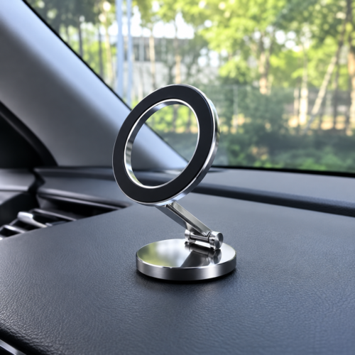 Revolving Car Steel Suction Phone Holder on car dashboard Revolving Car Steel Suction Phone Holder on car dashboard