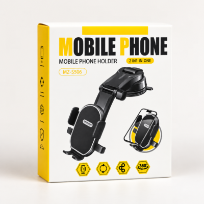 5-in-1 Adjustable Mobile Phone Holder in retail packaging 5-in-1 Adjustable Mobile Phone Holder in retail packaging