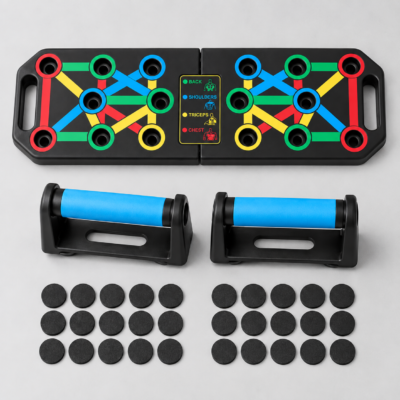 Foldable Push-Up Fitness Trainer Board With Handles