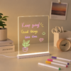 Glowing acrylic message board lamp with handwritten notes DIY Acrylic Luminescent Message Board Lamp