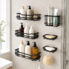 6-in-1 Bathroom Shelf Organizer Set with storage shelves and holders 6-in-1 Bathroom Shelf Organizer Set with storage shelves and holders