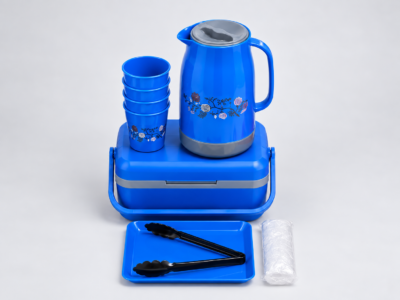 Premium Insulated Food Drink Serving Picnic Set blue Premium Insulated Food Drink Serving Picnic Set