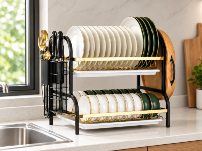 Multifunctional 2-Tier Dish Rack Multifunctional 2-Tier Dish Rack