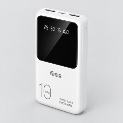 iSinio 10000mAh Power Bank With LED Digital Display iSinio 10000mAh Power Bank With LED Digital Display