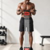 5-Spring Chest Expander Resistance Fitness Trainer with foot pedals