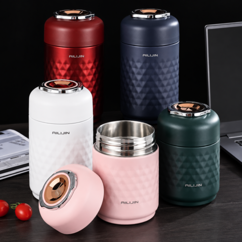 700ml AILIJIN Insulated Food Flask With Spoon