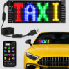 Smart Car LED Sign displaying TAXI text Smart Car LED Sign displaying TAXI text