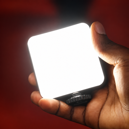 AY-83 LED Pocket Video Light switched on