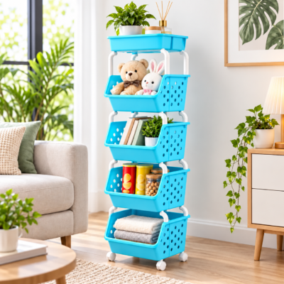 ChatGPT Image Sep 8, 2026, 10_38_55 AM 5-Tier Multipurpose Mobile Storage Rack