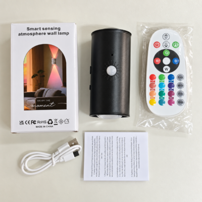 Smart Rechargeable Motion Sensor Night Light black