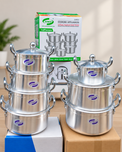 SMP 14-Piece Aluminium Stock Pot Set