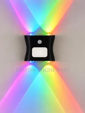 Four-Head Motion Sensor Ambient Wall Light 4 Four-Head Motion Sensor Ambient Wall Light – RGB & Warm Up/Down Wall Lamp