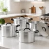 Heavy-Duty 4-Piece Aluminium Stock Pot Set 4-Piece Aluminium Stock Pot Set