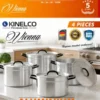 Heavy-Duty 4-Piece Aluminium Stock Pot Set 2 Kinelco Vienna 4-Piece Aluminium Stock Pot Set 24cm to 32cm