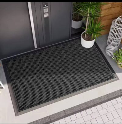 Heavy-Duty Honeycomb Dirt Trapper Doormat.2 Heavy-Duty Honeycomb Dirt Trapper Doormat at home entrance