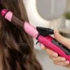 NOVA 2-in-1 Curler-Straightener 1 NOVA 2-in-1 Hair Curler creating curls