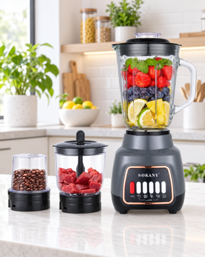Sokany 3-in-1 Multi-Purpose Blender SK-03061 – 600W 2 Sokany 3-in-1 Multi-Purpose Blender SK-03061 – 600W