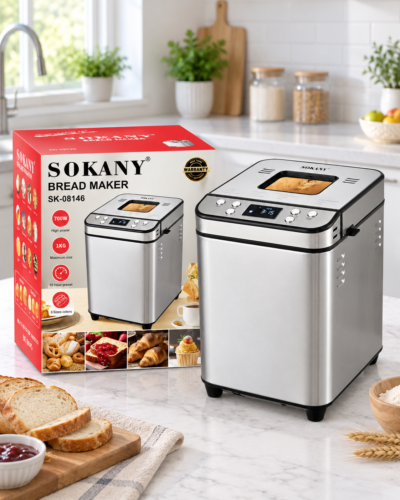 Sokany Bread Maker SK-08146 – 700W Automatic Bread Machine 1 Sokany Bread Maker SK-08146 – 700W Automatic Bread Machine, 1KG