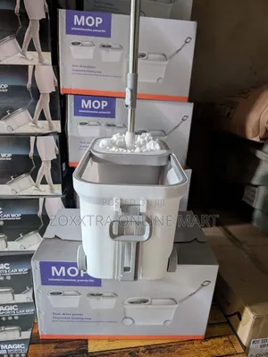spin mop 2 Spin Mop Bucket with Wheels – Dual Compartment Mop Cleaning System