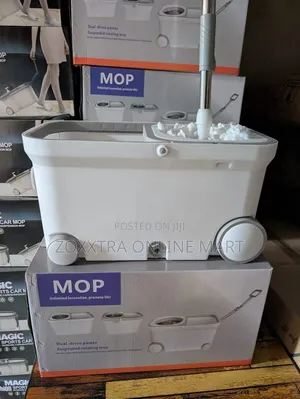 spin mop 3 Spin Mop Bucket with Wheels – Dual Compartment Mop Cleaning System