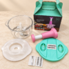 2L multifunction manual food chopper with slicing and grating attachments