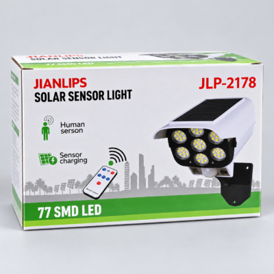 JIANLIPS JLP-2178 solar sensor light-1 JIANLIPS JLP-2178 77 SMD LED solar sensor light with remote control