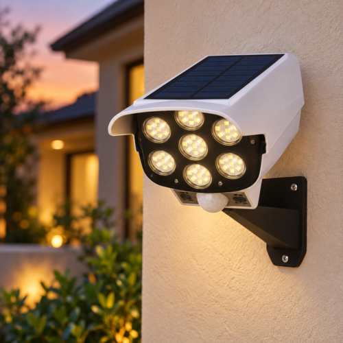 JIANLIPS solar sensor light mounted on outdoor wall